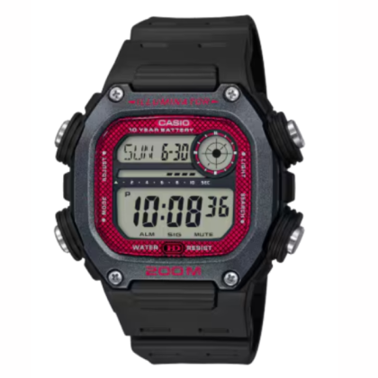 Casio General DW-291H-1BV Black Resin Band Men Watch